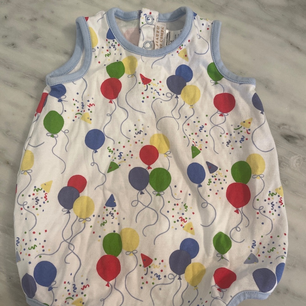 TBBC Patton bubble in birthday print, 3-6m